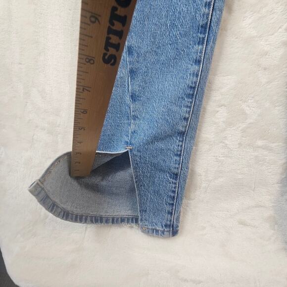 Good American jeans womens 6/28 Split Hem button fly Straight Leg Denim - Picture 7 of 14